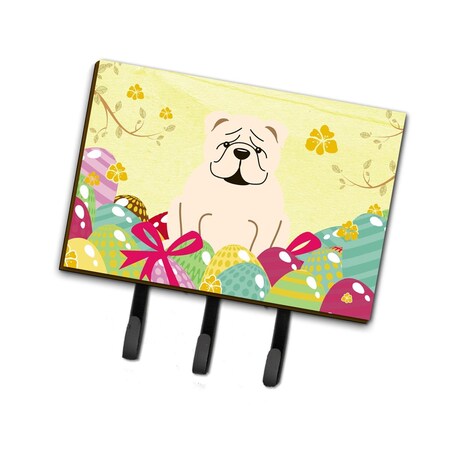 Carolines Treasures Easter Eggs English Bulldog White Leash or Key Holder BB6123TH68